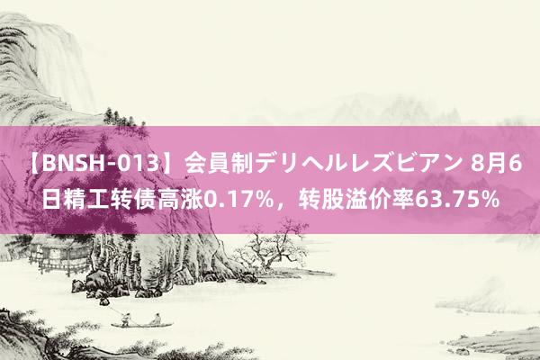 【BNSH-013】会員制デリヘルレズビアン 8月6日精工转债高涨0.17%，转股溢价率63.75%