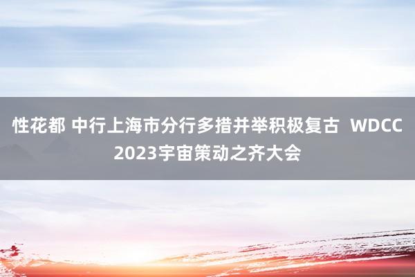 性花都 中行上海市分行多措并举积极复古  WDCC2023宇宙策动之齐大会